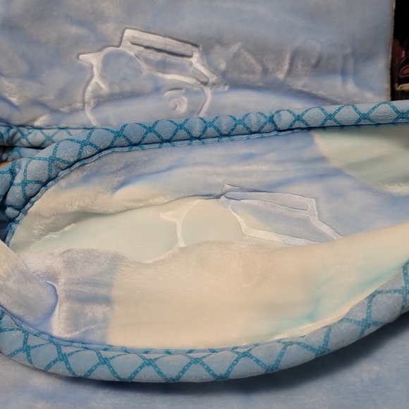 Baby blanket blue color teddy bear bunny - Picture 3 of 3